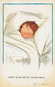 DON'T WAKE ME UP. I'M DREAMING~ARTIST G G WIEDERSTEIM 1912 POSTCARD