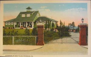 PHOEBUS VA Chamberlin Golf Club c1920 Postcard