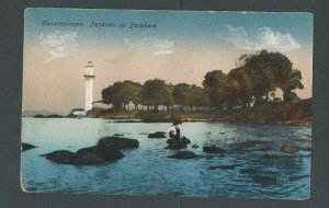 Ca 1927 Post Card Istanbul Turkey Lighthouse Constantinople