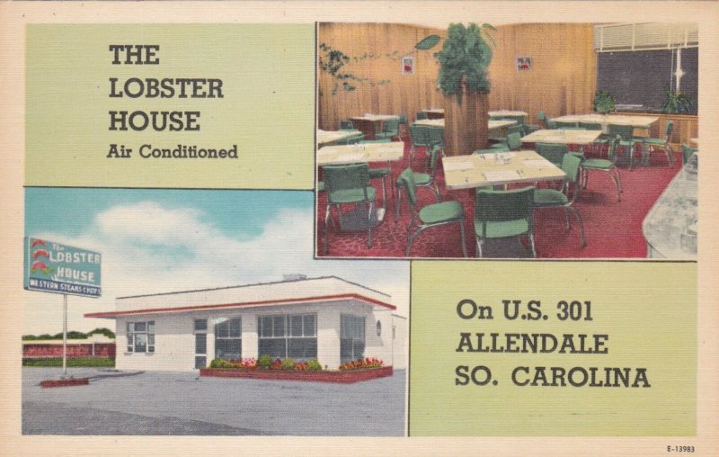 South Carolina Allendale Lobster House Restaurant Interior View sk617