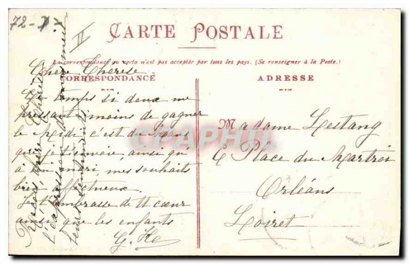 Postcard Old House The Old Poet Scarron Le Mans