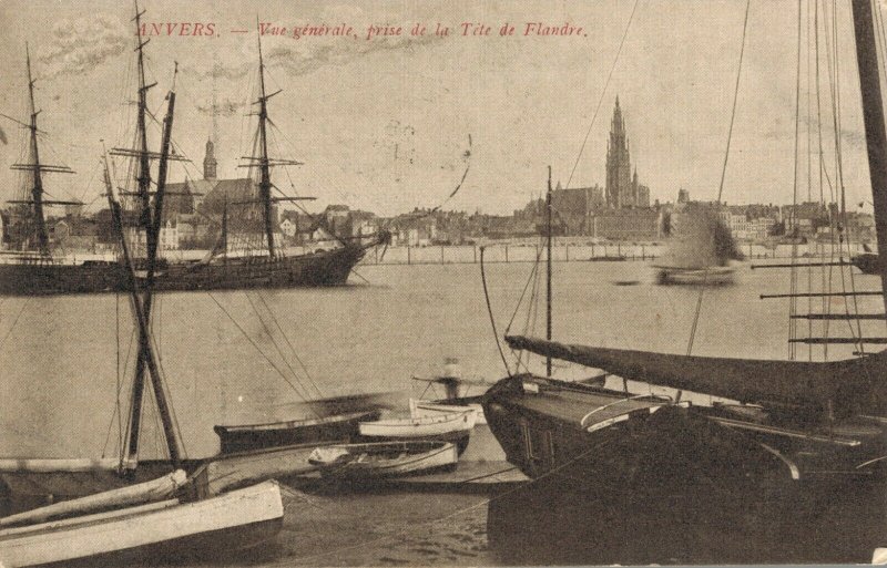 Belgium Anvers Vue génerale prise de la Téte de Flandre 03.06