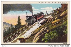 Cog Train at Timberline, Pikes Peak Cog Road, Colorado, 10-20s