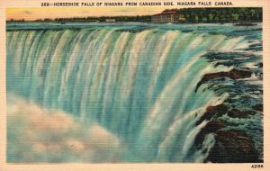 Vintage Postcard Horseshoe Falls Niagara From Canadian Side Niagara Falls Canada