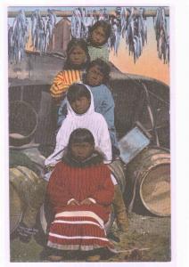 Five Eskimo Sisters Alaska 1910c postcard