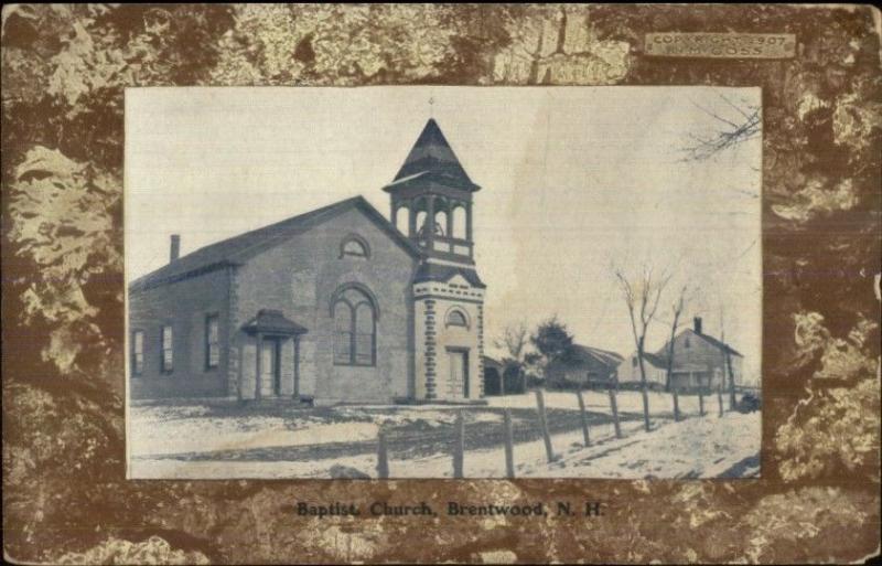 Brentwood NH Baptist Church c1910 Postcard