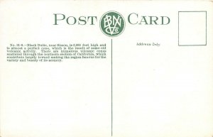 Sisson California c1910 Postcard Black Butte Lake Canoe