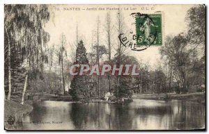 Old Postcard Nantes Botanical Gardens Lake
