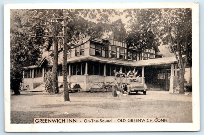 Old Greenwich CT Inn Hotel Postcard Connecticut