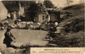 CPA Bretagne - Lavoin & Fontaine de la Clarte a BAUD (205697)