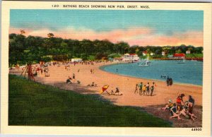 Postcard PIER SCENE Onset Massachusetts MA AM5708