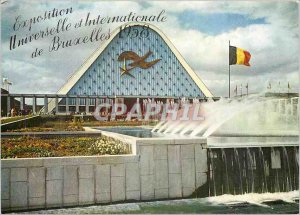 Postcard Modern Brussels World Fair Main facade of the Great Palace