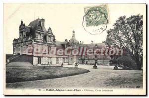 Postcard Old Saint Aignan Chateau Inner Court