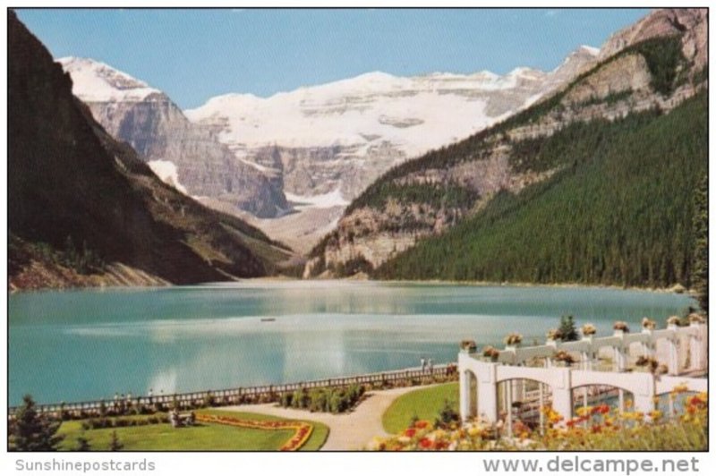 Canada Lake Louise Mount Lefroy and Victoria Glacier From Chateau Lake Louise...