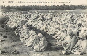 Algerian Sahara Biskra muslims in pray islamic Ramadan lot x 4 