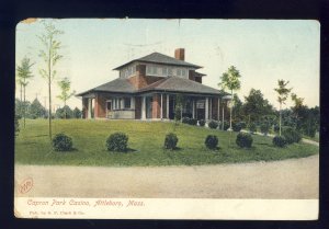 Attleboro, Massachusetts/MA Postcard, Early View Of Capron Park Casino, 1907!