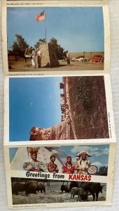 Kansas 12 Postcard Souvenir Folder