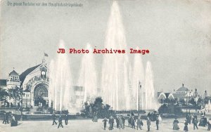 Germany, Nurnberg, Bayer Jubilaums, Zerreiss No 104, Water Fountain 