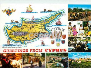 Modern Postcard Greetings from Cyprus Island of Venus