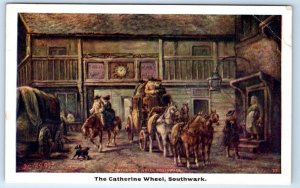 LONDON The Catherine Wheel Southwark artist signed J.C. Maggs UDB Postcard