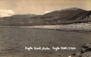 RPPC, Real Photo, Eagle Nest Lake, Eagle Nest, New Mexico, NM ,Old Postcard