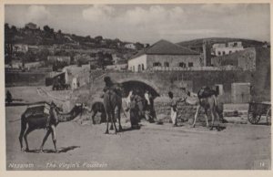 Nazareth The Virgins Fountain Real Photo Postcard