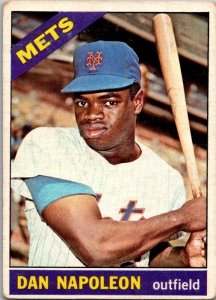 1966 Topps Baseball Card Dan Napoleon New York Mets sk2020