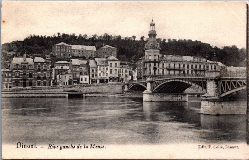 Belgium Dinant Rue Gauche de la Meuse Vintage Postcard  09.73