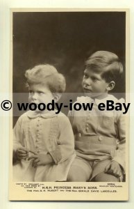 r0159 - Princess Mary's sons George & Gerald Lascelles - postcard
