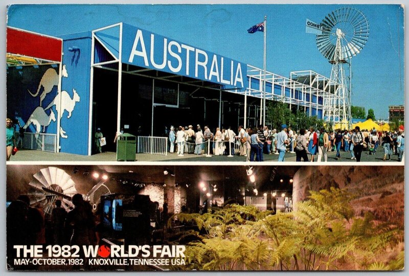 Knoxville Tennessee 1982 Continental Postcard World's Fair Australia Pavilion