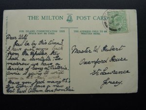 TIVERTON Blundell's School from Playing Fields c1905 Postcard by Woolstone Bros