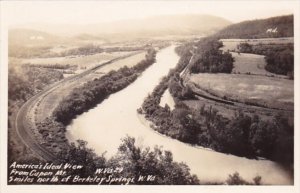 America's Ideal View From Capon Mountain West Virginia Real Photo