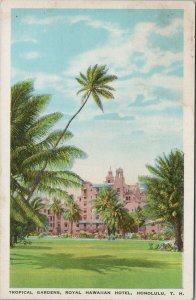 Royal Hawaiian Hotel Honolulu Hawaii HI Tropical Gardens Unused Postcard E94