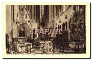 Postcard Colmar Old St. Martin's Church Choir Three Altars