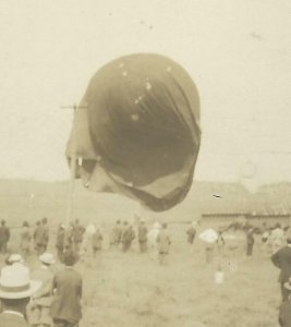 Eyota MINNESOTA RP c1910 BALLOON ASCENSION Market Day nr Rochester St. Charles 3