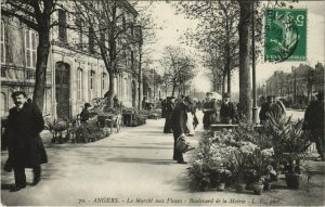 CPA ANGERS-Le Marche aux Fleurs Boulevard de la Mairie (127638)