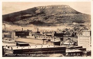 RPPC LOOKOUT MOUNTAIN CHATTANOOGA TENNESSEE CLINE REAL PHOTO POSTCARD (1940s)