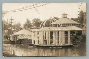 PHILADELPHIA WOODSIDE PARK PA ANTIQUE REAL PHOTO POSTCARD RPPC 1910 McLAUGHLAN