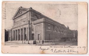 Symphony Hall, Boston MA 