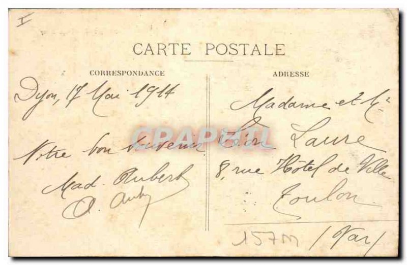 Old Postcard Dijon Place Darcy