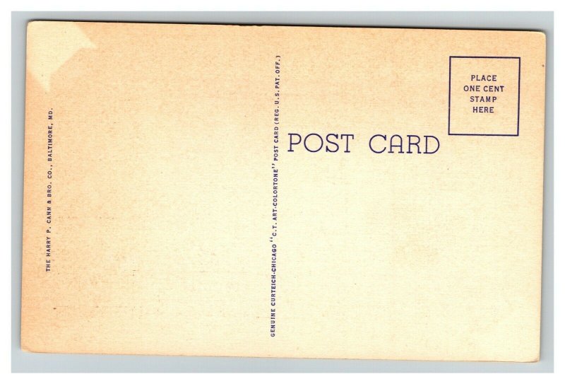 Vintage 1940's Postcard Star of the Sea Catholic Church Fortress Monroe Virginia