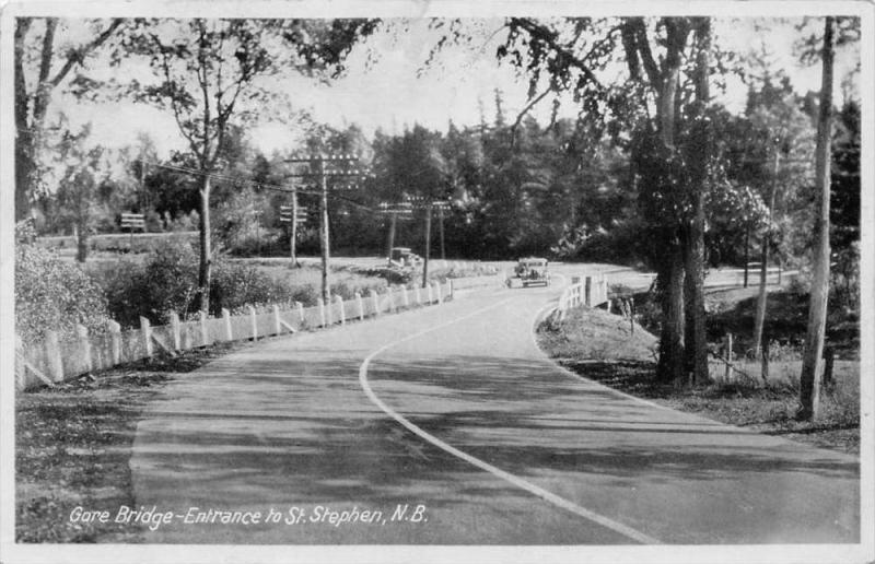 10090 New Brunswick  St.Stephen   Gore Bridge, Entrance to St. Stephen