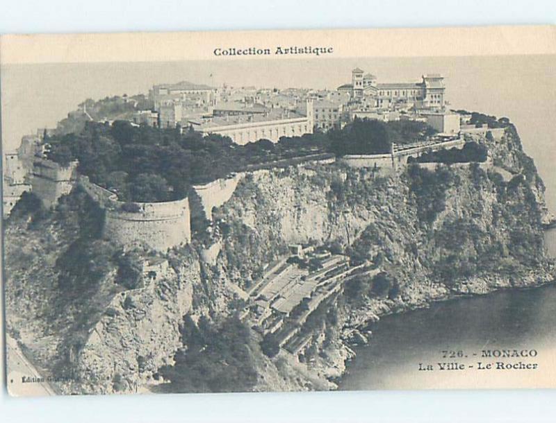 Unused Old Postcard PANORAMIC VIEW Monaco City - Monaco-Ville Monaco F5331