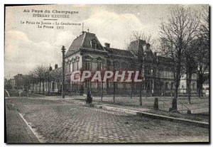 Old Postcard In the Land of Epernay Champagne illustrated The Courthouse Gend...