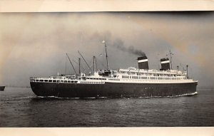 SS America United States Line Real Photo Writing on back, missing stamp 