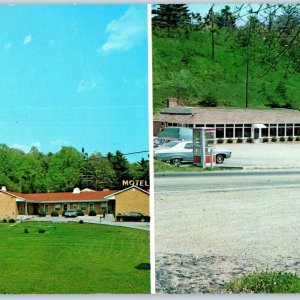 8 Oversized c1960s Hillsville, VA Mountain Top Motel Restaurant Postcard Vtg 1T