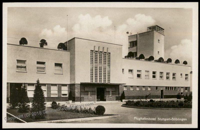 Germany Early Airport Boeblingen Flughafen Airfield Stuttgart  RPPC 64166