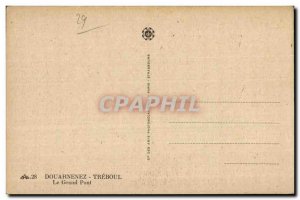 Old Postcard treboul Douarnenez Grand Bridge