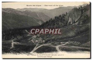 Postcard Old Mountaineering Alpine Road Refuge Col d & # 39Izouard