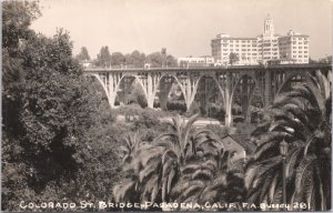 RPPC-Pasadena CA Colorado Street Bridge F. A. Bussey Photo